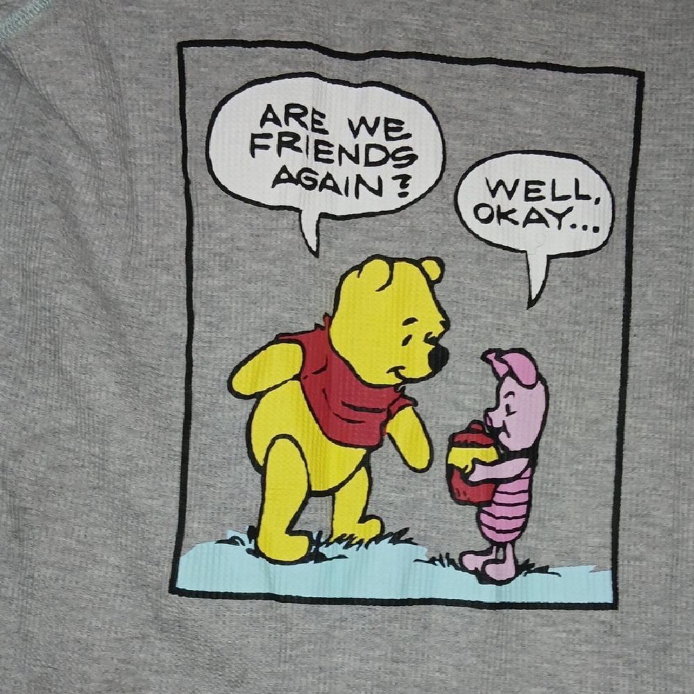 Disney Winnie the Pooh Gray and green pajamas Size Small (4-6) - Picture 8 of 8